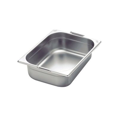 Cuba Tramontina Gn 1/2 Em Aço Inox Com Alças Móveis Profundidade 100 Mm - Aço 304 Tramontina
