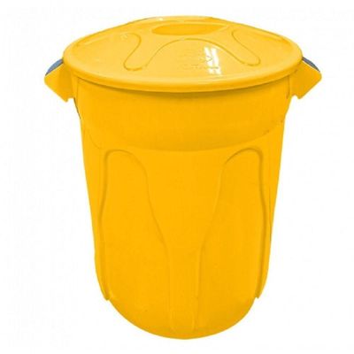 Kit Com 10 Cesto Lixeira Plastico 20L Marrom
