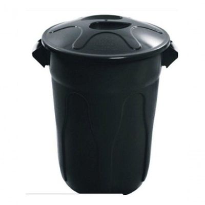 Kit Com 10 Cesto Lixeira Plastico 20L Marrom