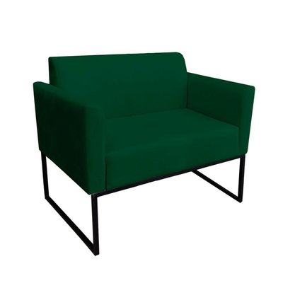 Kit 01 Namoradeira 02 Poltronas Marisa Verde Preto