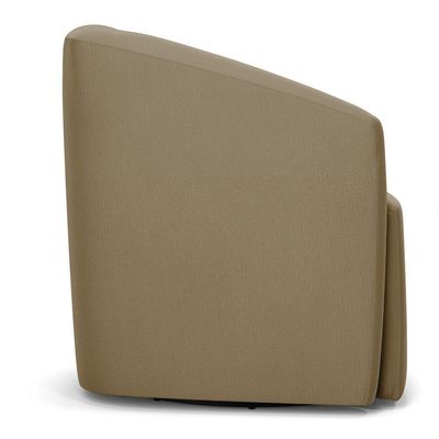 Poltrona Stella Max Suede Marrom Rato Base Giratória - D'rossi