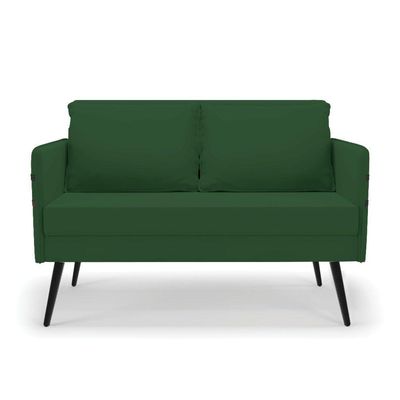Kit 01 Namoradeira 02 Lugares E 02 Poltronas Verde De Ferro