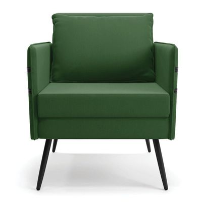 Kit 01 Namoradeira E 01 Poltrona Suede Verde