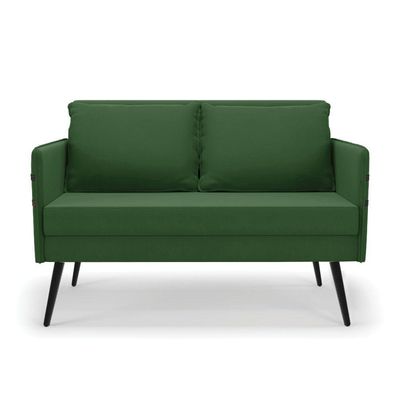 Kit 01 Namoradeira E 01 Poltrona Suede Verde