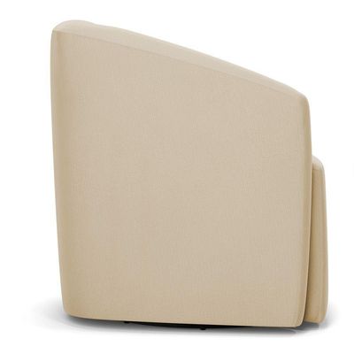 Poltrona Stella Max Suede Base Giratória - D'rossi Cor Bege