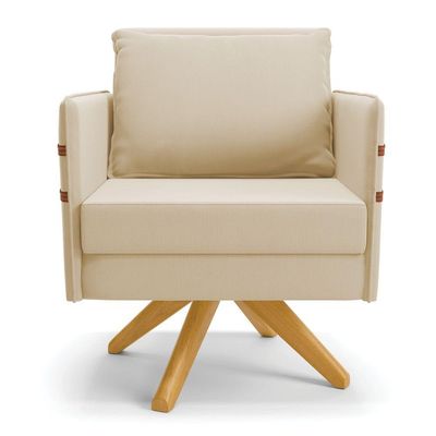Kit 01 Namoradeira E 01 Poltrona Suede Ma30 Bege