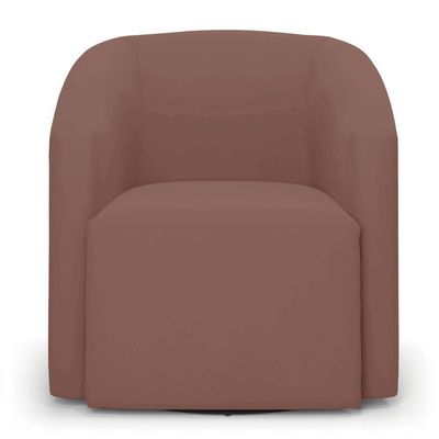 Poltrona Stella Max Veludo Base Giratória - D'rossi Cor Rose