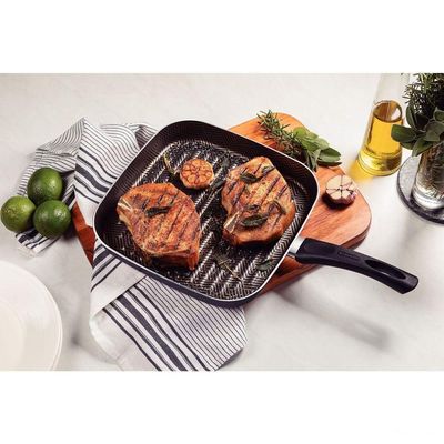 Bistequeira Tramontina Paris 28cm 2,3l Em Alumínio Com Antiaderente Starflon Max Preto Tramontina