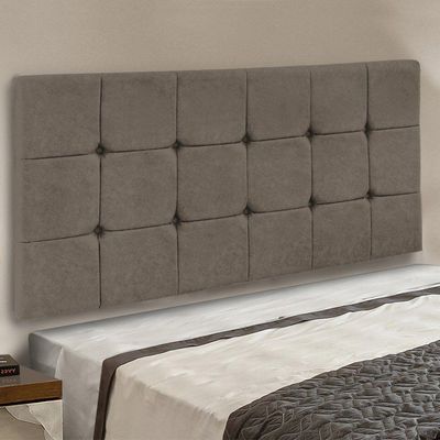 Cabeceira Painel Sleep Box Casal 1,40m Marrom Rato
