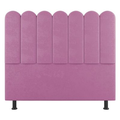 Cabeceira Cama Box Solteiro Lana 100cm Suede Rosa - Desk Design