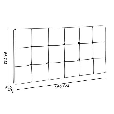 Cabeceira Painel Sleep Box Casal 1,60m Bege