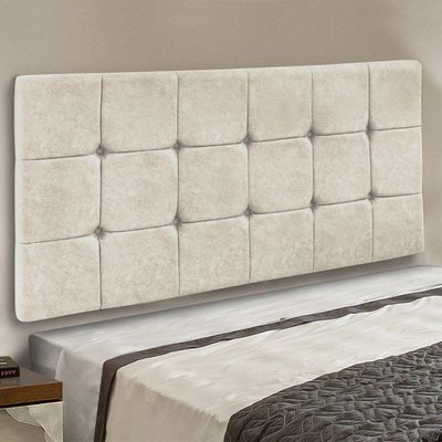 Cabeceira Painel Sleep Box Casal 1,60m Bege