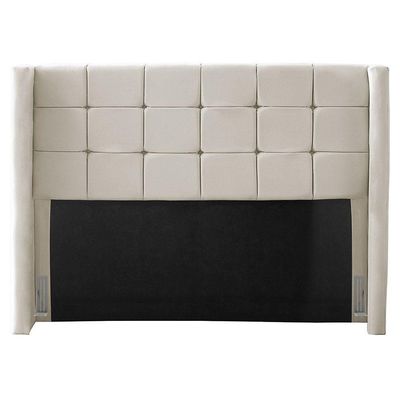 Cabeceira Cama Box Casal Queen Size Gioconda 160cm Com Frame Linho Bege - Desk Design