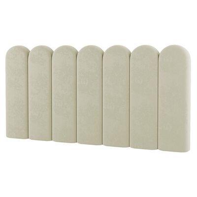 Painel Cabeceira Cama Box Casal Queen Size Lana 160cm Sintético Bege - Desk Design