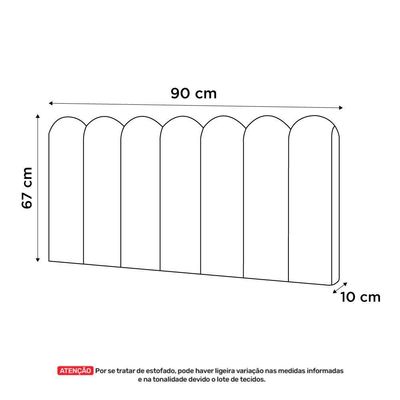 Painel Cabeceira Cama Box Solteiro Lana 90cm Suede Azul - Desk Design