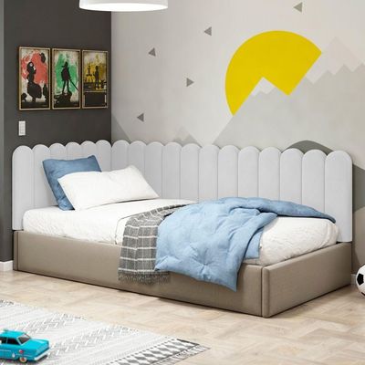 Painel Cabeceira Cama Box Casal Queen Size Lana 160cm Sintético Branco - Desk Design