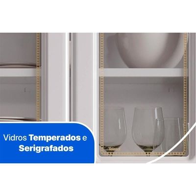 Kit De Cozinha Completa 3 Peças Diamante (2 Armários + 1 Paneleiro) Branco - Telasul