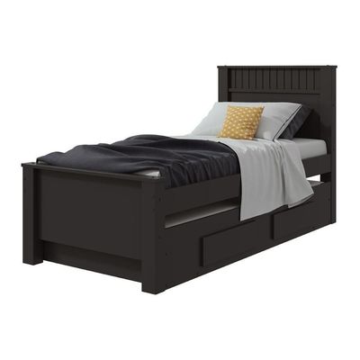 Cama Solteiro Athenas 2 Gavetas C/auxiliar Branco - Lopas