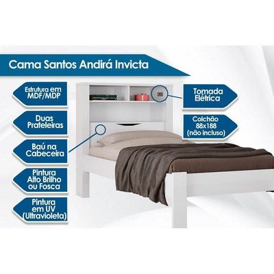 Cama Solteiro Invicta Atacama - Santos Andirá