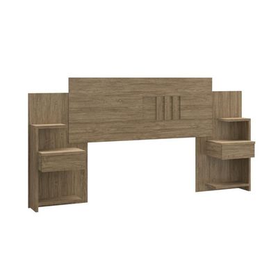 Cabeceira Casal Extensível c/2 Mesas De Apoio Wood Wood