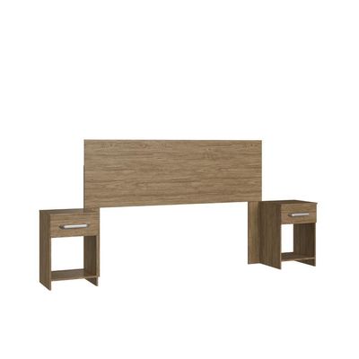 Cabeceira Com 2 Mesas De Apoio Ca41 Decibal Wood Wood