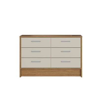 Cômoda 6 Gavetas Prime Cm3060 Decibal Naturalle Cristalo