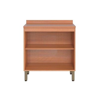 Gabinete De Cozinha Modulado Balcão Macadâmia C/ Tampo E 2 Portas 80cm Freijo/branco - Telasul