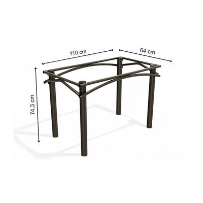 Base De Mesa P/ Cozinha Elba M004 S/ Tampo Níquel - Kappesberg