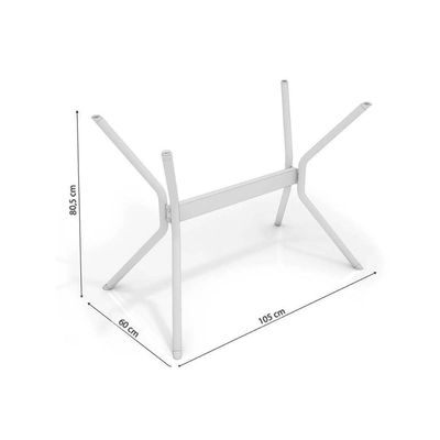 Base De Mesa P/ Cozinha Loire M031 S/ Tampo Cromado - Kappesberg