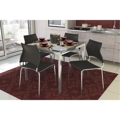 Base De Mesa P/ Cozinha Reno M002 S/ Tampo Polipropileno Preto - Kappesberg
