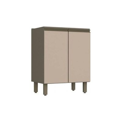 Gabinete De Cozinha Modulado Balcão Connect 2 Portas S/ Tampo Duna/cristal - Henn