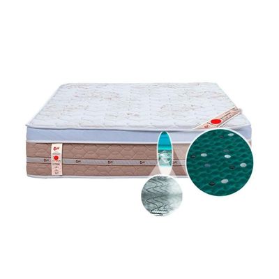 Cama Box Baú Colchão Molas Pocket Castor Vibro Massagem Magnético PremiumBase Courano Clean(193x203)