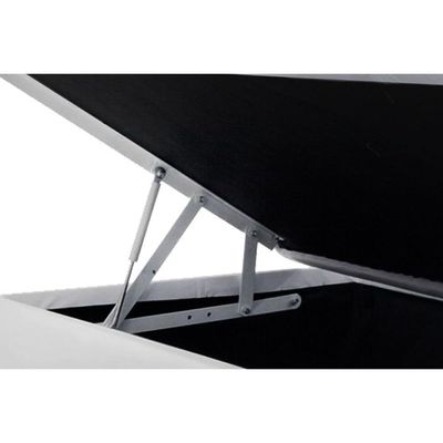 Cama Box Baú Universal Solteiro Courano White (88x188x35) - Ortobom