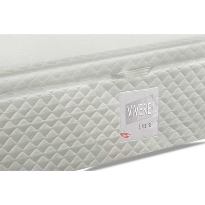 Cama Box Baú Universal Queen Mh1439 Bordado White (158x198x35) - Herval