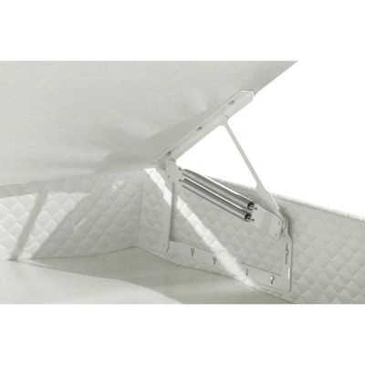 Cama Box Baú Universal Solteiro Mh1439 Bordado White (88x188x35) - Herval