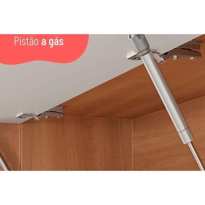 Paneleiro De Cozinha Modulado Macadâmia 70cm P/ Micro E Forno Freijo/branco - Telasul