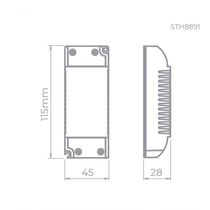 Fonte 25w 12v Para Fita De Led Stella