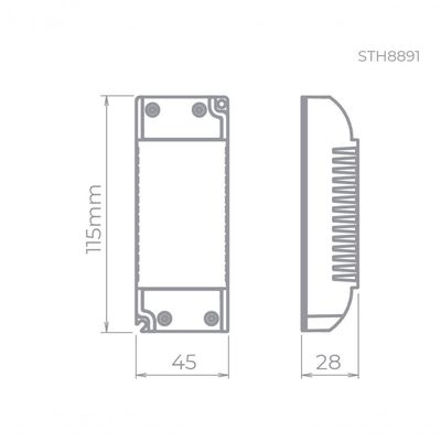 Fonte 25w 12v Para Fita De Led Stella