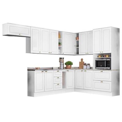 Cozinha Completa 13pçs Torre Quente 5 Aéreos 3 Balcões Cz268 Branco - Henn