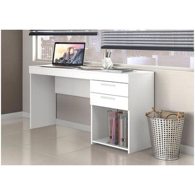 Mesa Home Office 51015 2 Gavetas Notável Branco