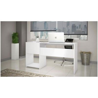 Mesa Home Office 51015 2 Gavetas Notável Branco