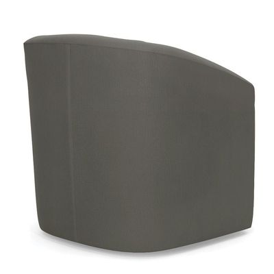 Poltrona Stella Max Suede Grafite Base Giratória - D'rossi