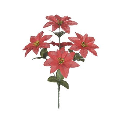 Buquê Bico de Papagaio com Glitter X5 Vermelho 30cm UNICA