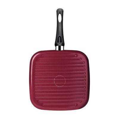 Bistequeira Tramontina Paris 28cm 2,3l Em Alumínio Com Antiaderente Starflon Max Vermelho Tramontina