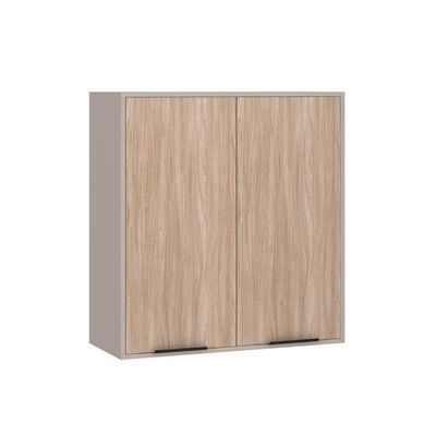 Armário Aéreo 80cm 2 Portas 1 Prateleira Stylo Luciane Móveis Cinammon-cumaru
