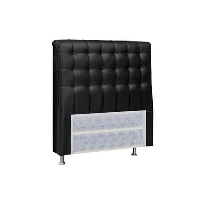 Cabeceira Cama Box Estofada Solteiro Solteiro Dama Plus Courano Branco - Simbal