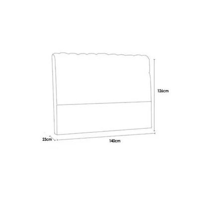 Cabeceira Cama Box Estofada Casal Casal Dama Plus Suede Cinza - Simbal