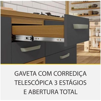 Cozinha 4 Peças Paneleiro Princesa 100% MDF Nesher