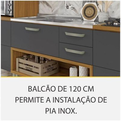 Cozinha 4 Peças Paneleiro Princesa 100% MDF Nesher