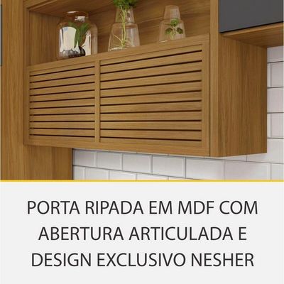 Cozinha 5 Peças 2 Paneleiros Princesa 100% MDF Nesher